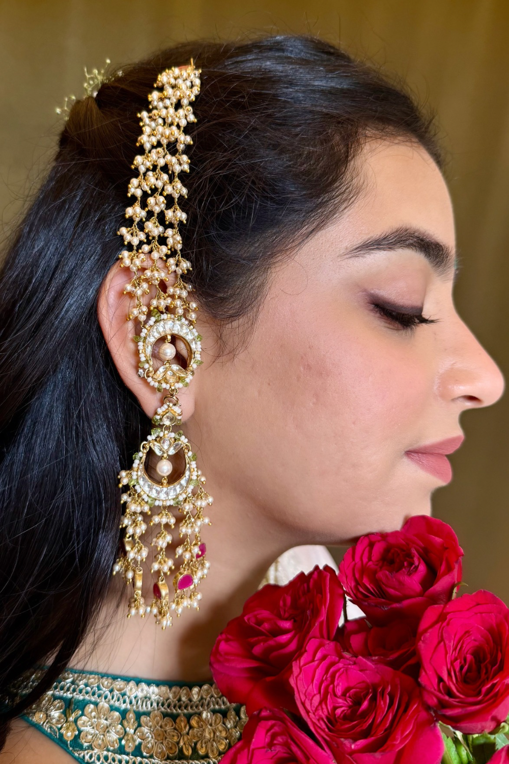 VERSATILE BRIDAL MOGRA EARRINGS