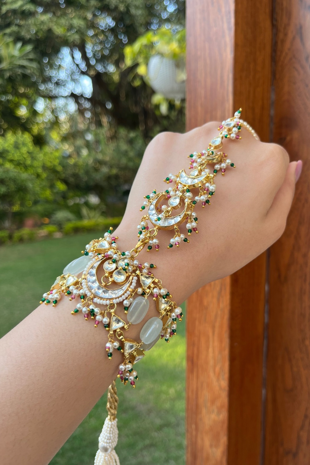 BRIDAL VERSATILE HATHPHOOL PAIR- PINK & GREEN
