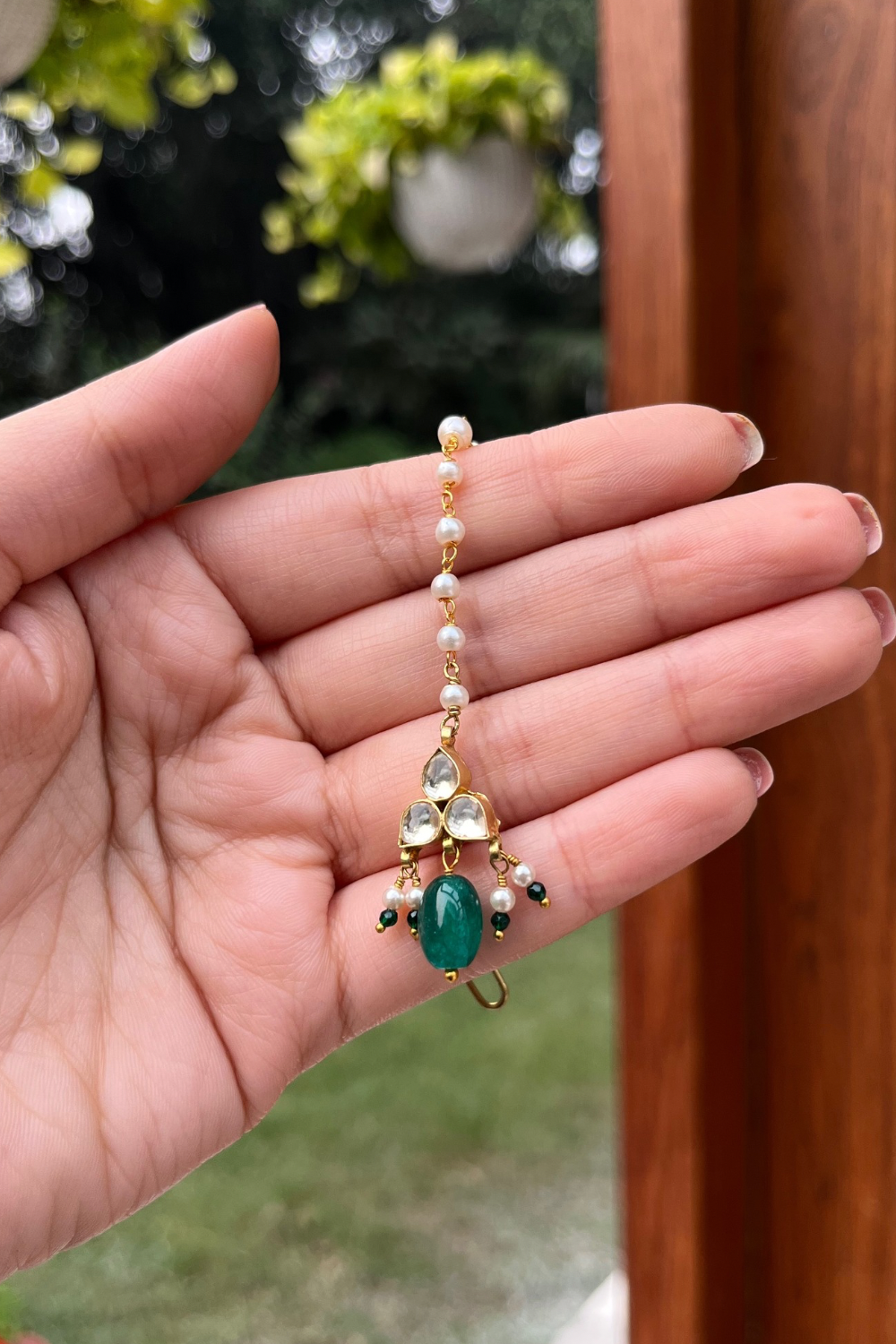 KUNDAN MANGTIKA- GREEN
