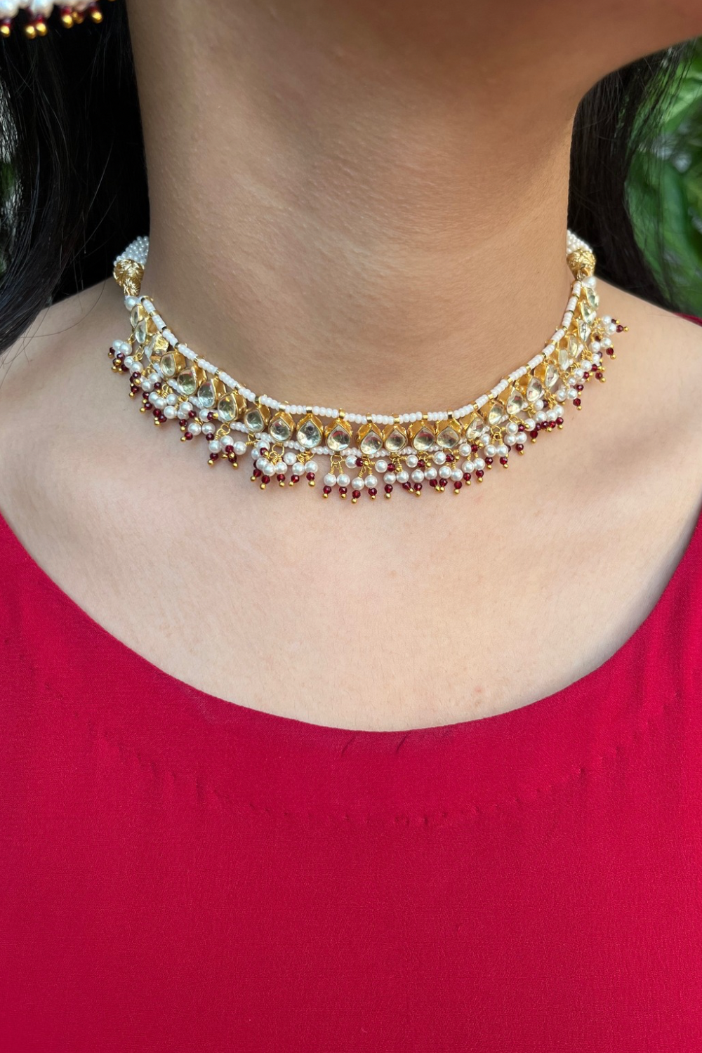 MOGRA NECKLACE SET WITH EARRINGS