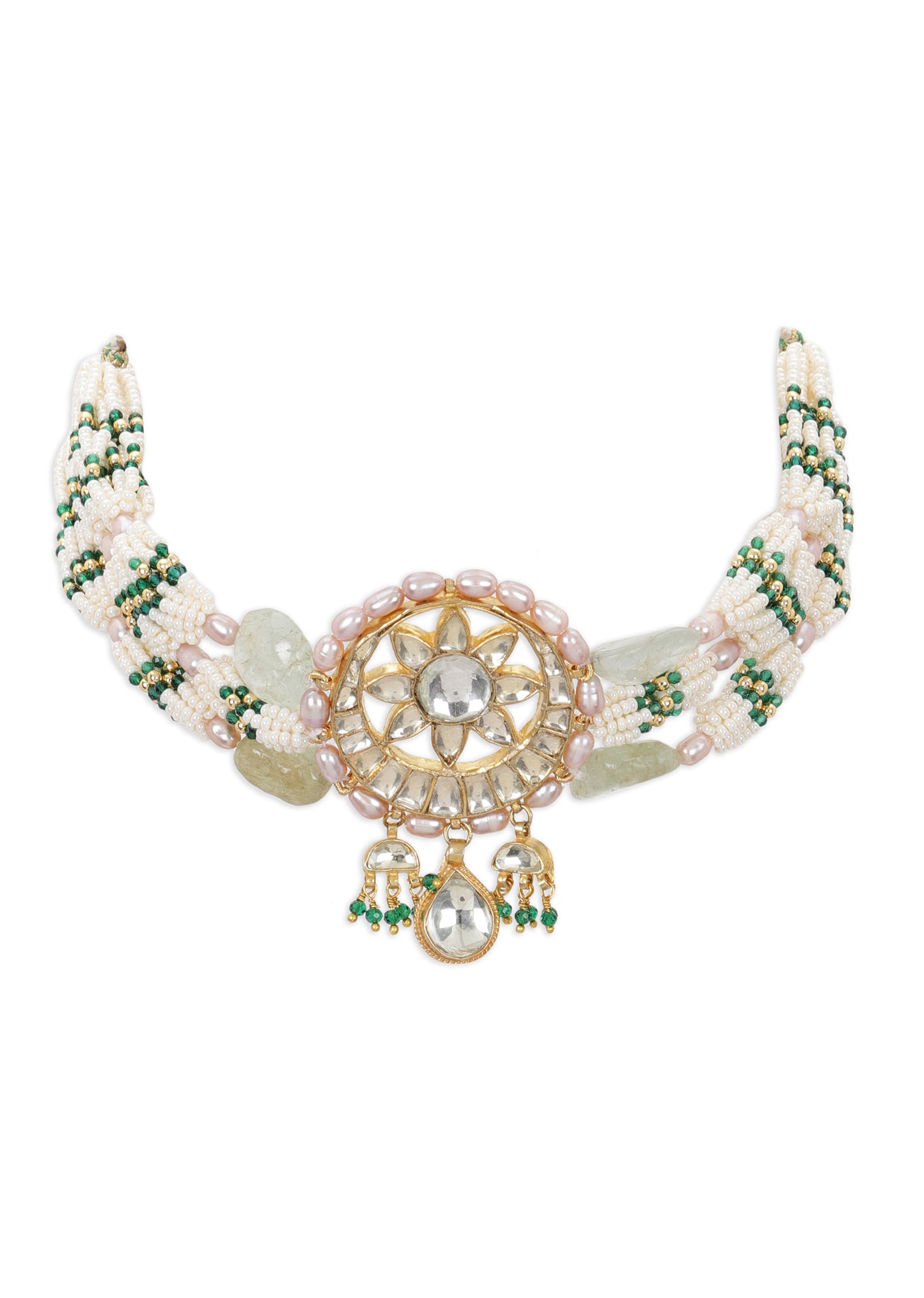 SAMUDRI NECKLACE SET - GREEN