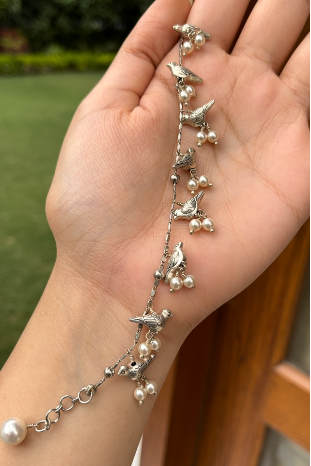 SILVER COLOUR BIRD (SINGLE) ANKLET