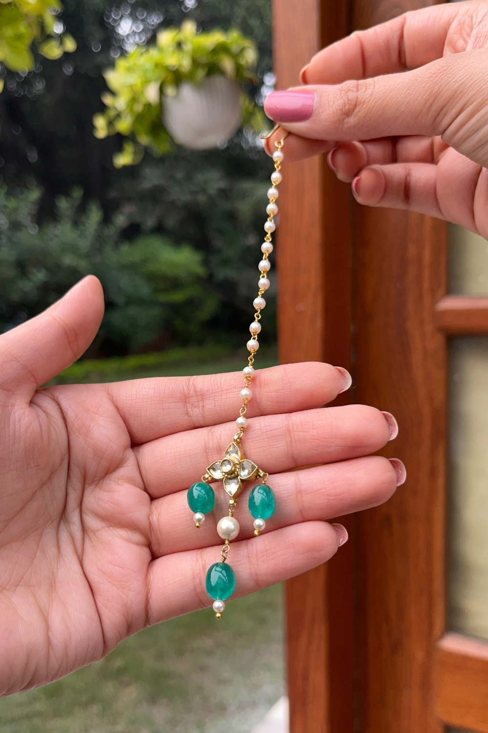 KUNDAN MANGTIKA- GREEN