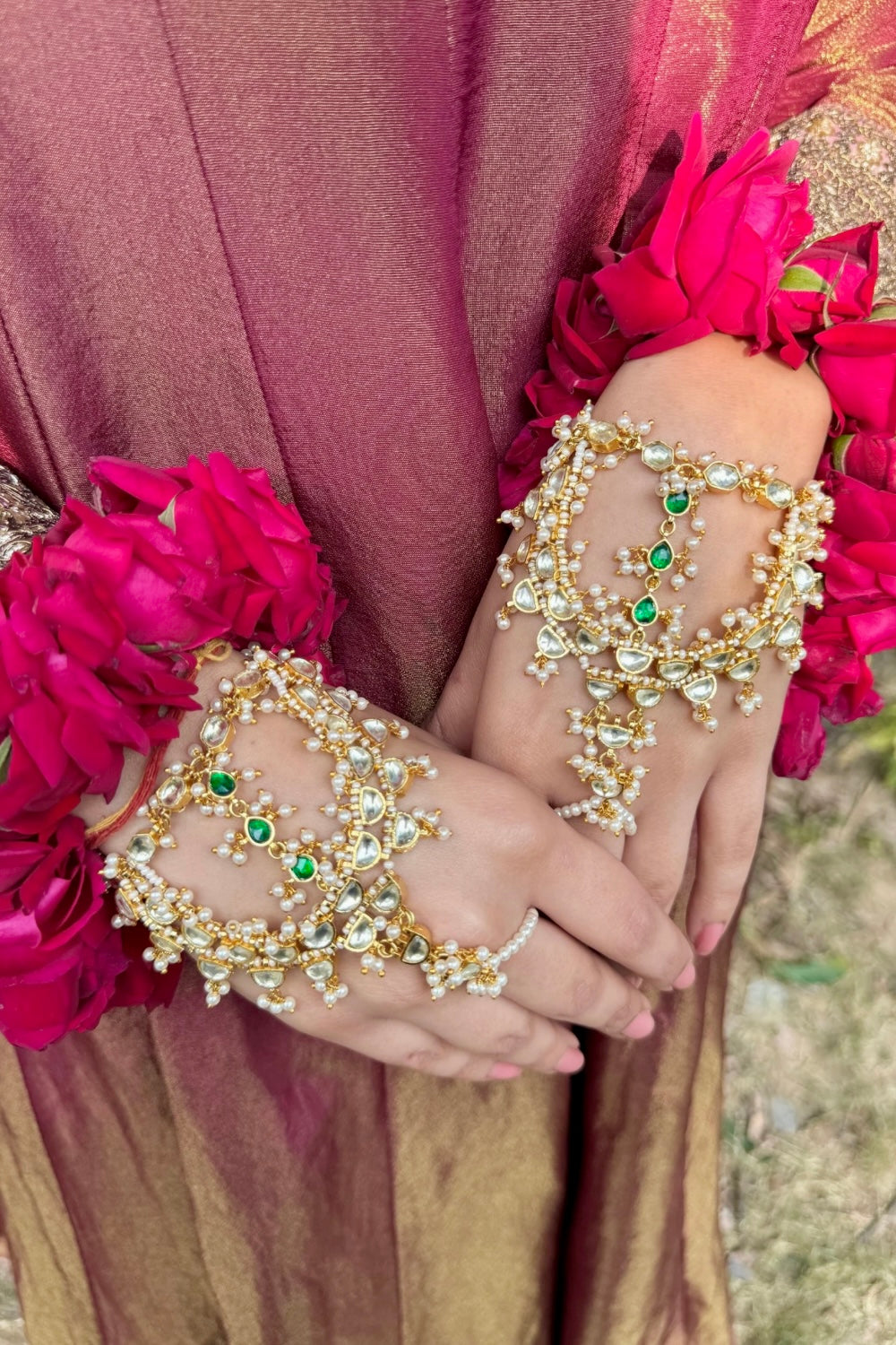 UMRAO JAAN BRIDAL HATHPHOOL (PAIR)