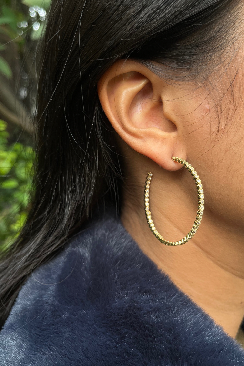 GOLD DOT HOOPS