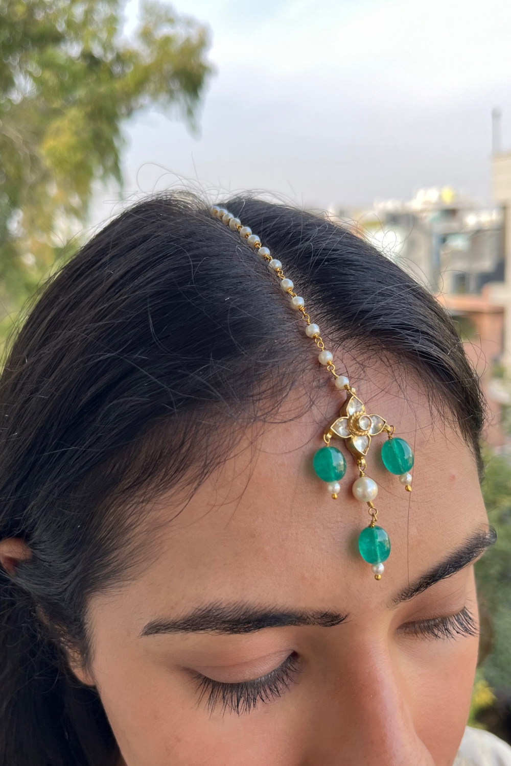 KUNDAN MANGTIKA- GREEN
