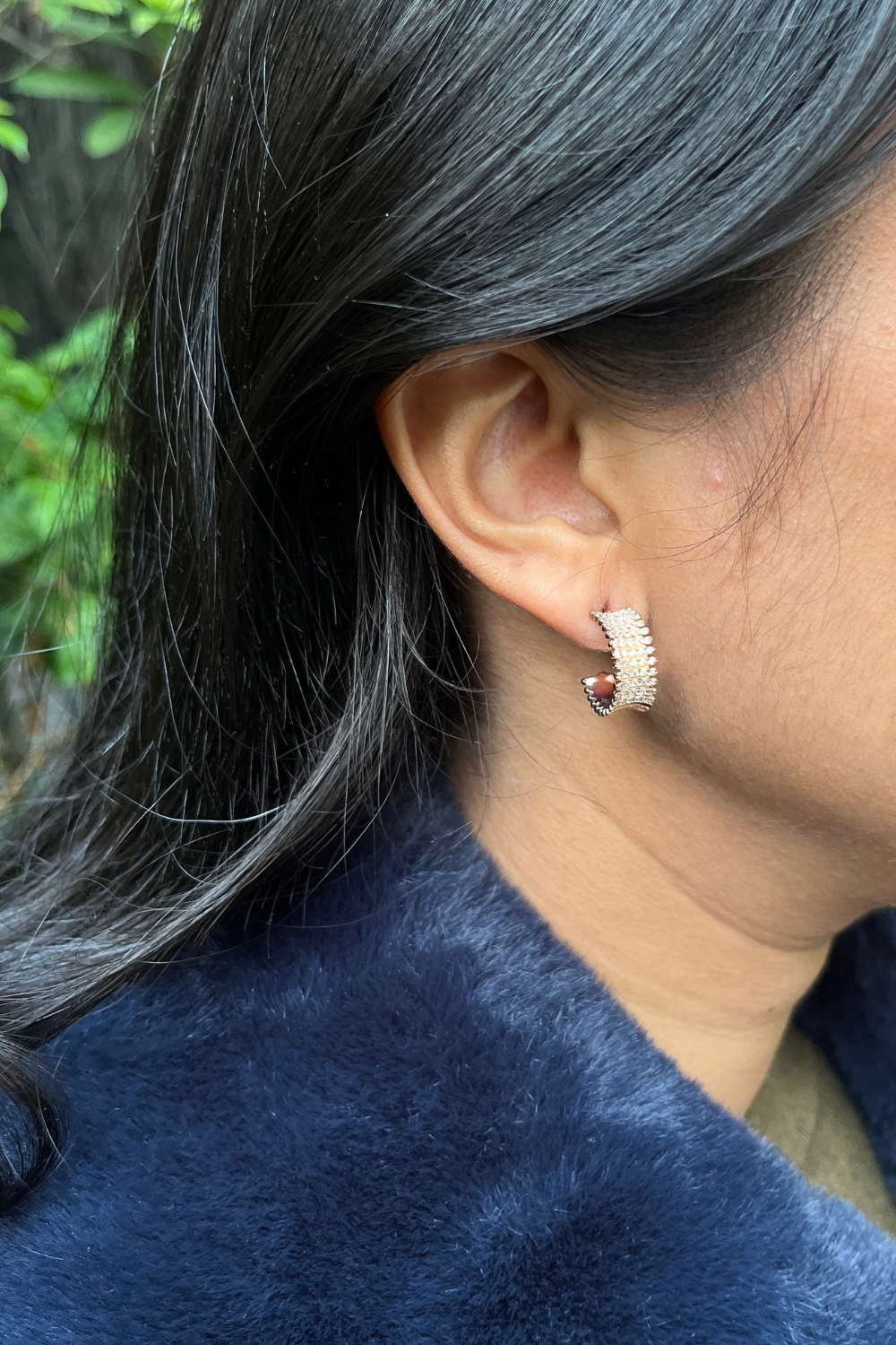 ROSE GOLD SPIKEY HOOPS
