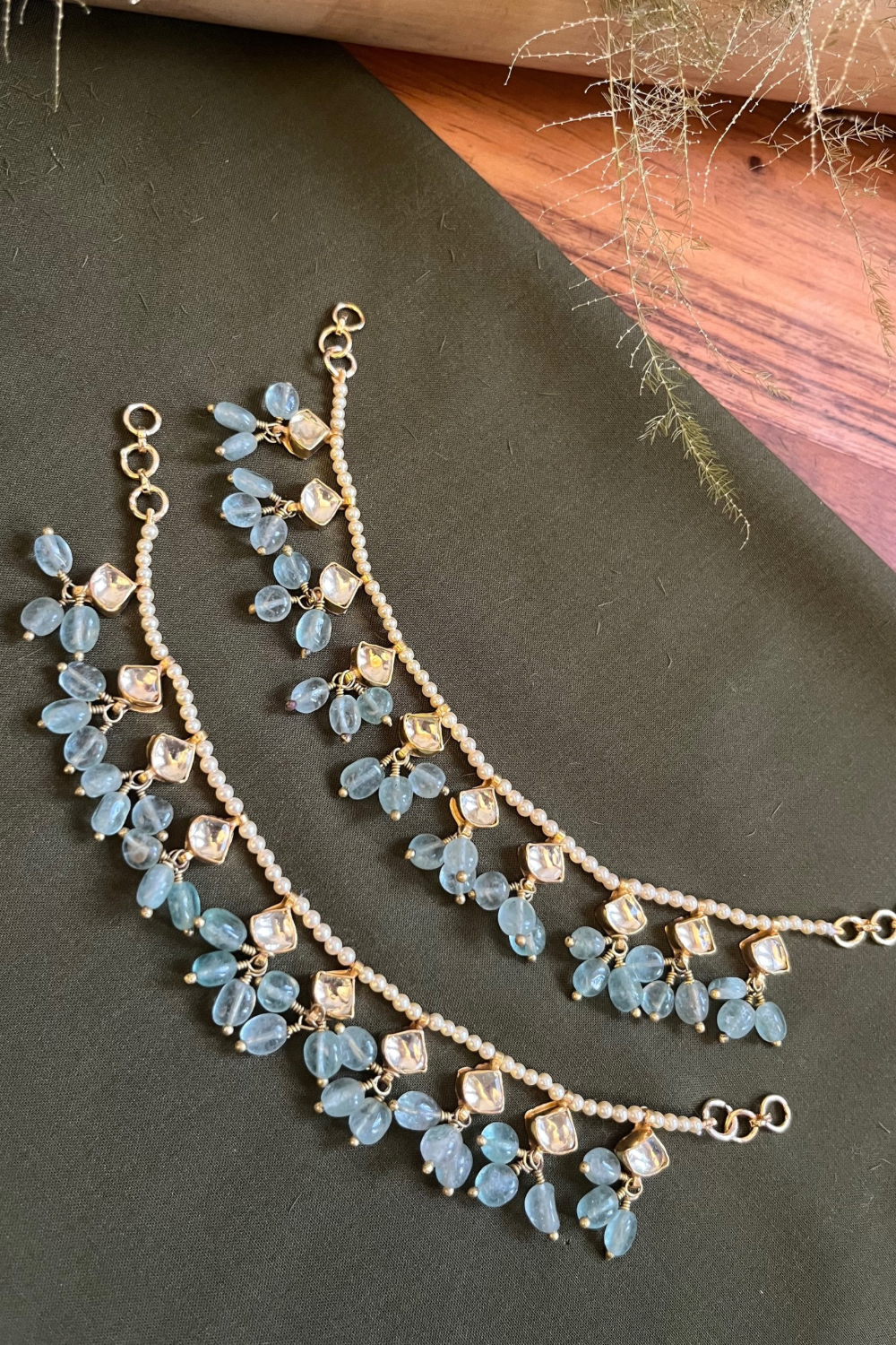 SAGE GREEN KAANCHAIN PAIR