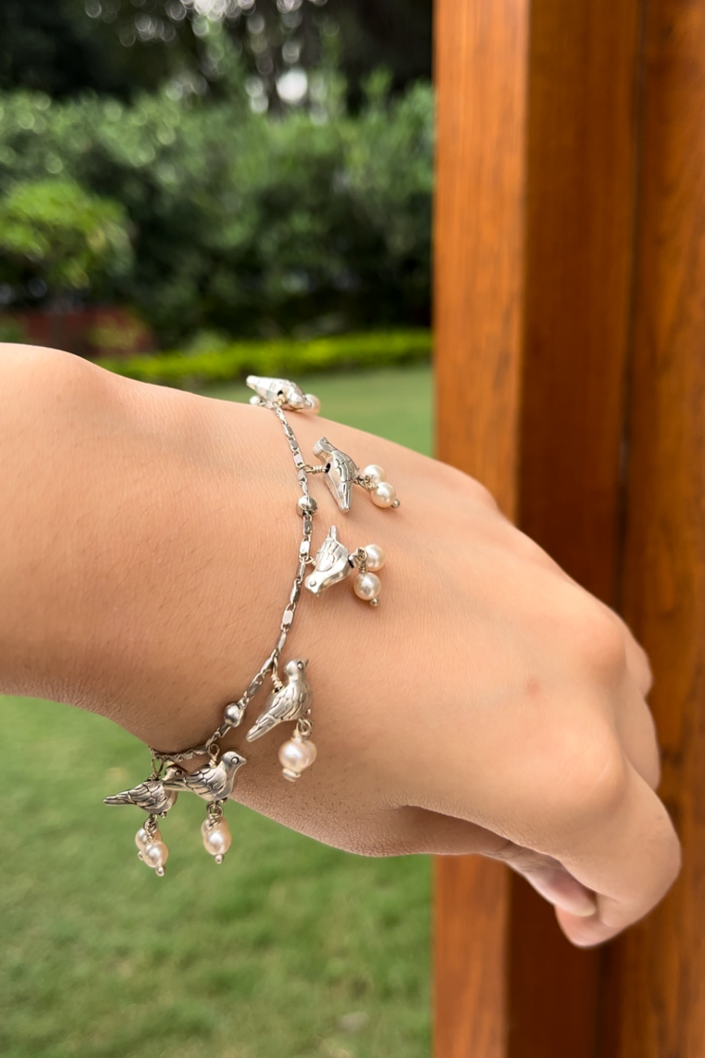 SILVER COLOR BIRD BRACELET