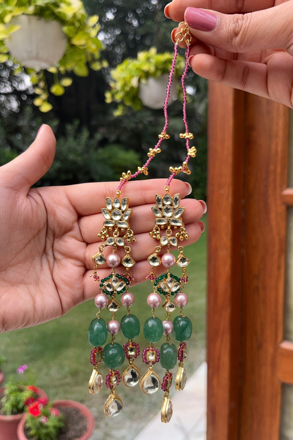 SHOULDER GRAZING TARBOOZI EARRINGS