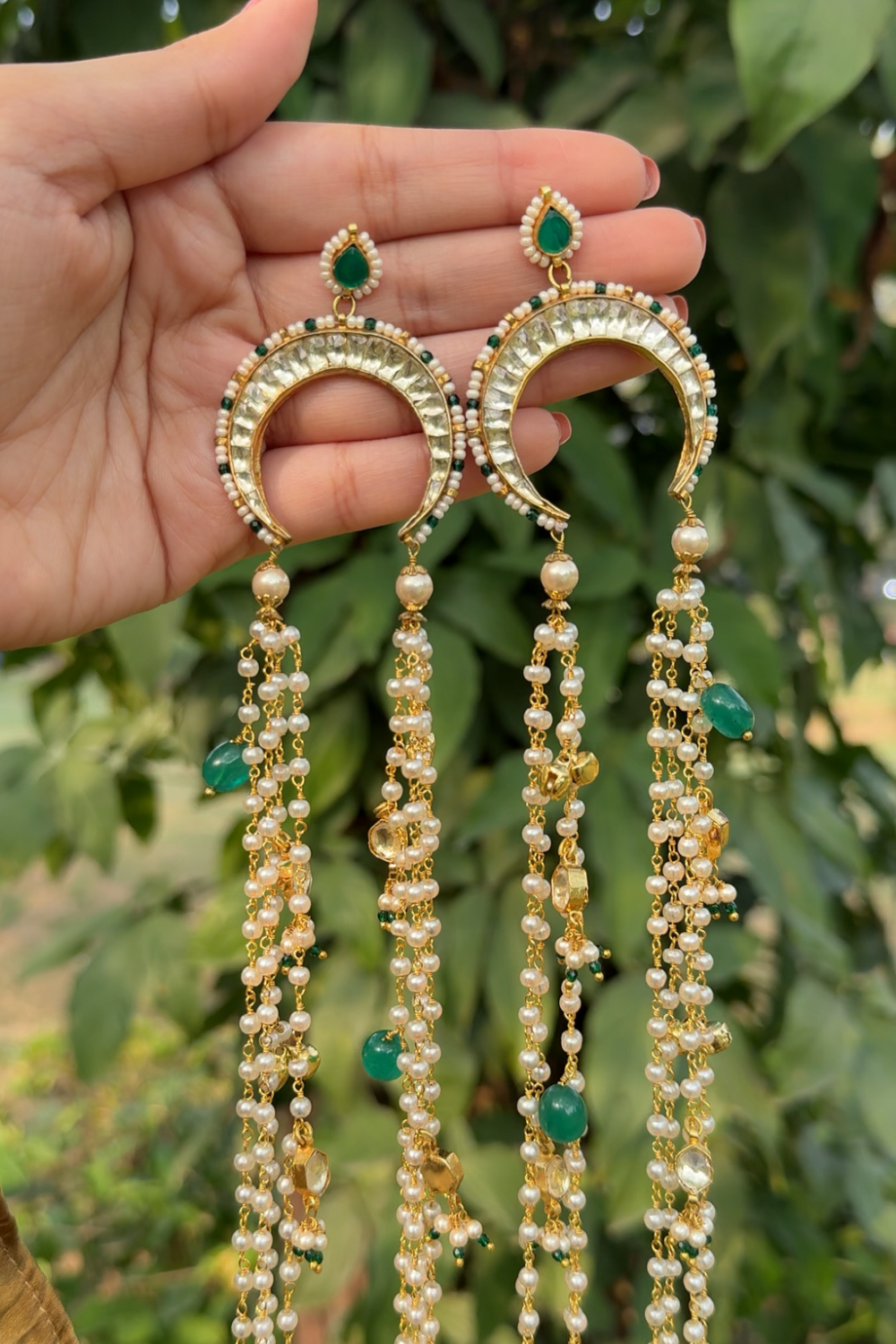 CHAND GHUNGAROO LONG CHAIN DANGLERS