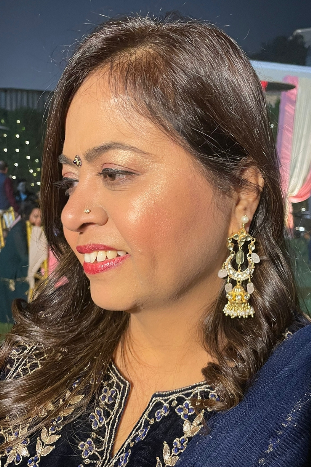 CRESCENT POLKI JHUMKAS