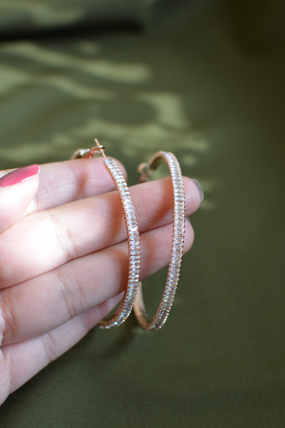 ROSE GOLD BIG HOOPS