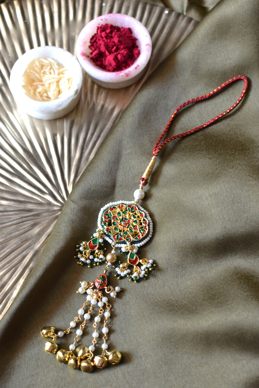 KUNDAN BHABHI LUMBA RAKHI- RED
