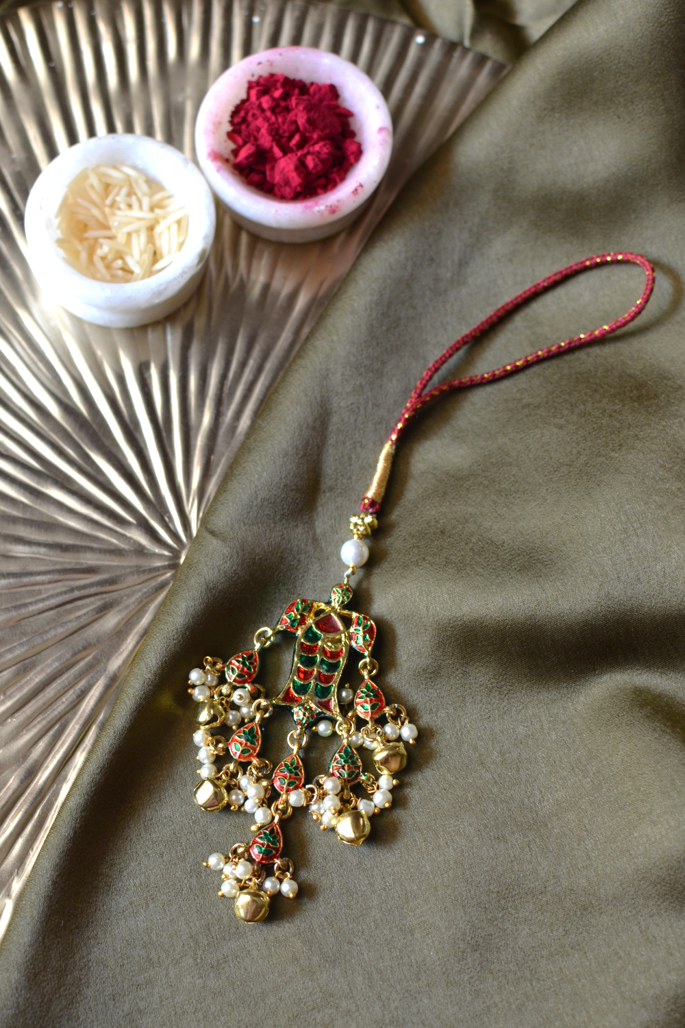 KUNDAN FISH BHABHI LUMBA RAKHI- RED
