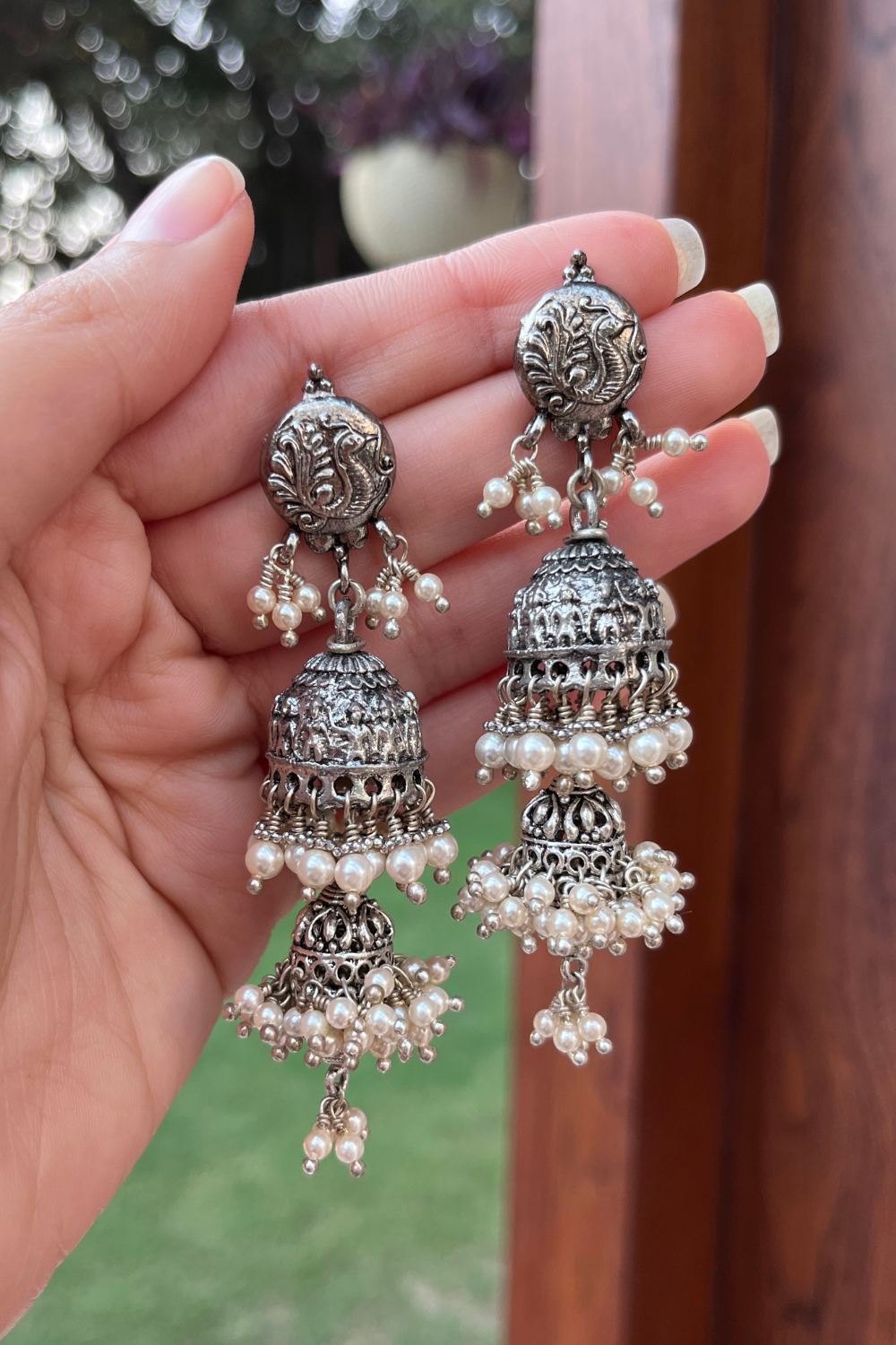 SARA ALI KHAN- PEACOCK DHOLKI EARRINGS