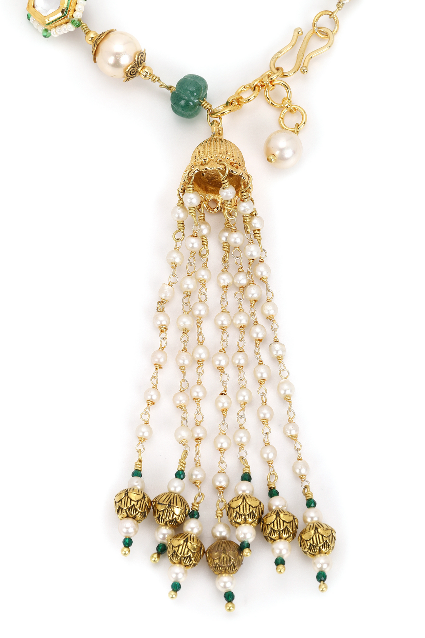 KUBERA TASSEL BRACELET- GREEN