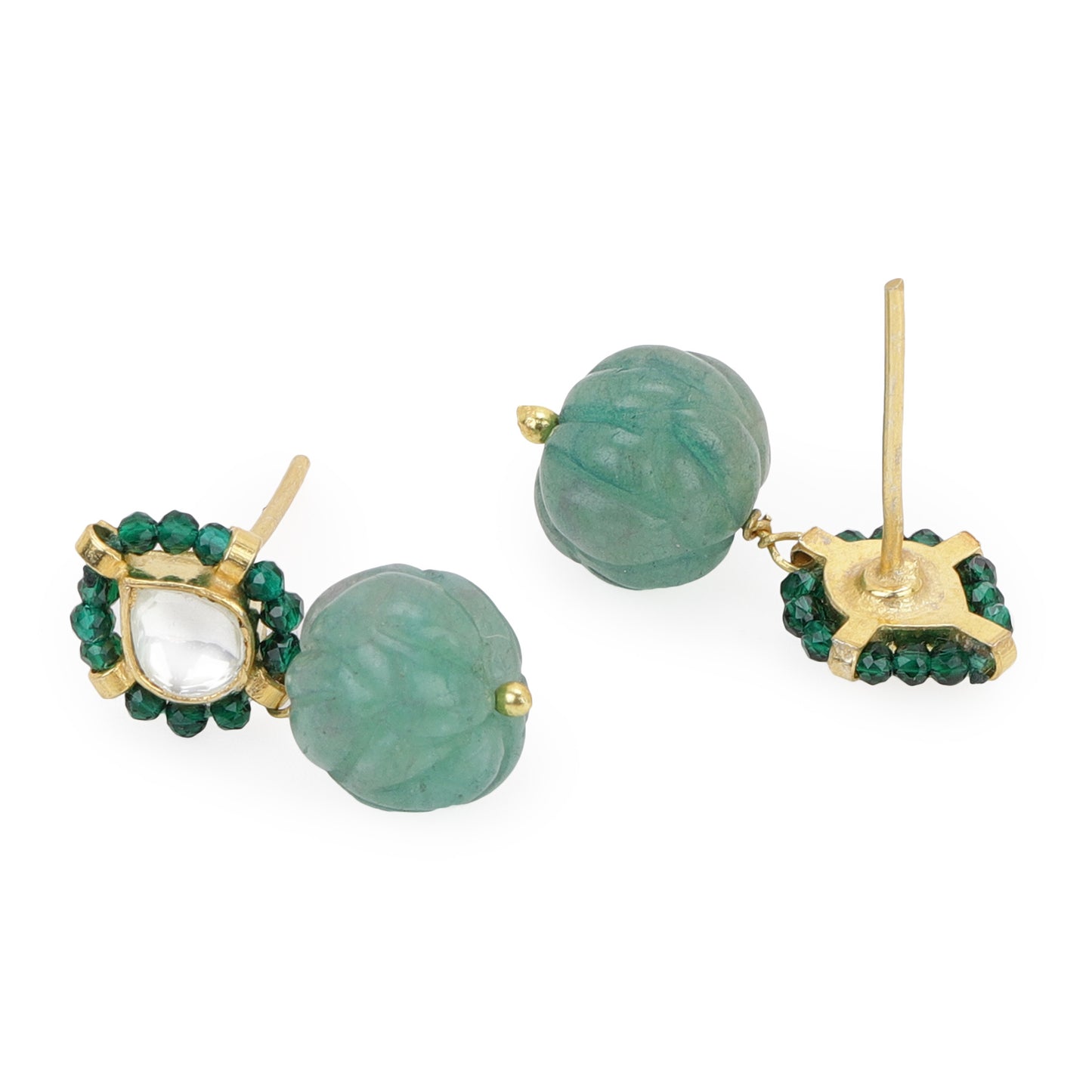 CHEED JAALI CHOKER/BRACELET SET - GREEN & BLUE