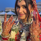 HEER BRIDE- GOLD BIRD CHAIN HATHPHOOL (PAIR)
