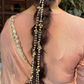 POLKI MOTI HAIR CHAIN- GREEN & WHITE