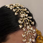 BRIDAL STATEMENT PEARL AND POLKI CENTRE HEAD-TIKKA