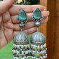 OXIDISED CURATED JHUMKIS