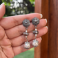 SILVER PEARL DANGLERS