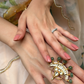 CRESCENT POLKI RING