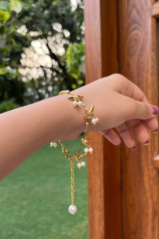 CHIRP BIRD GOLD BRACELET