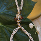 FLOWER KUNDAN MAROON HATHPHOOL