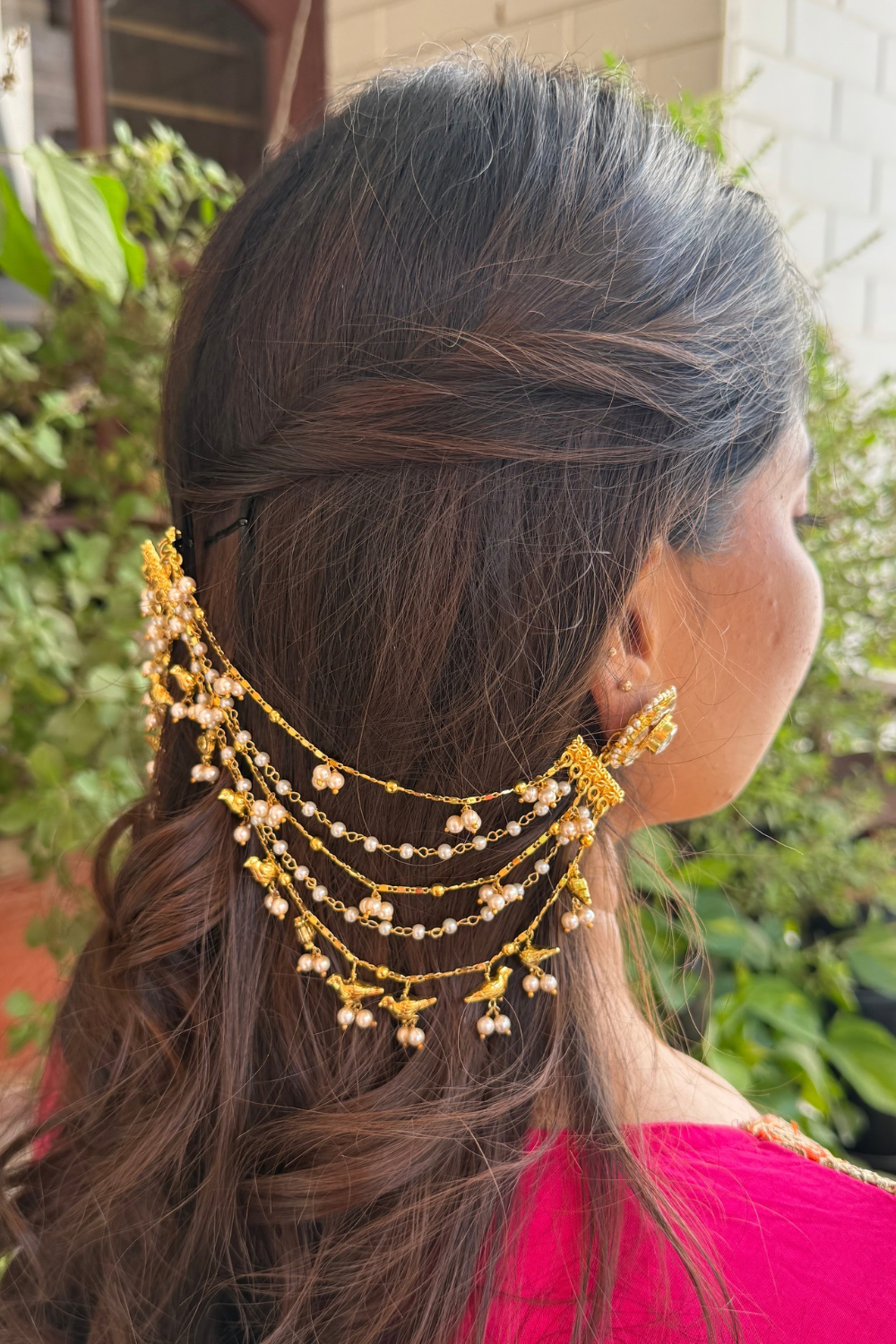 BRIDAL BIRD KAANCHAIN PAIR (only kaanchain)
