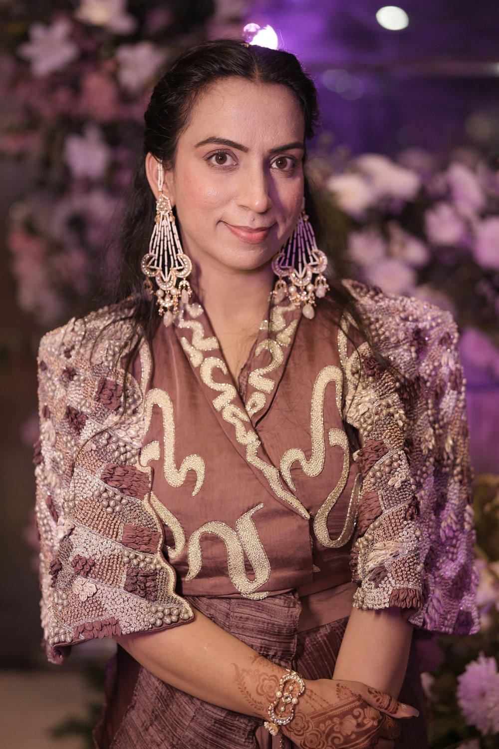 CHANDRIKA JHOOMAR EARRINGS - PINK