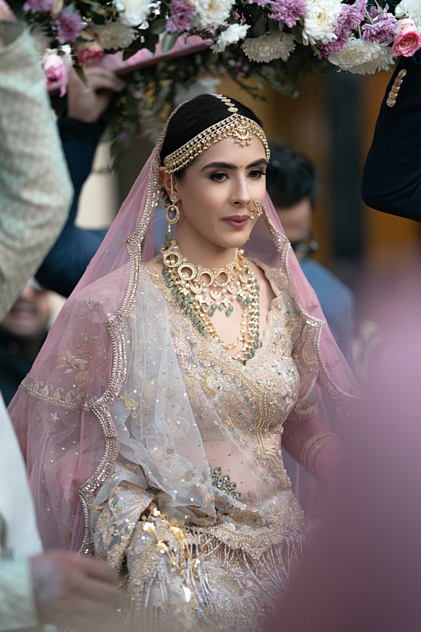 BRIDAL WEDDING JEWELLERY SET- CHOKER, NECKLACE & EARRINGS