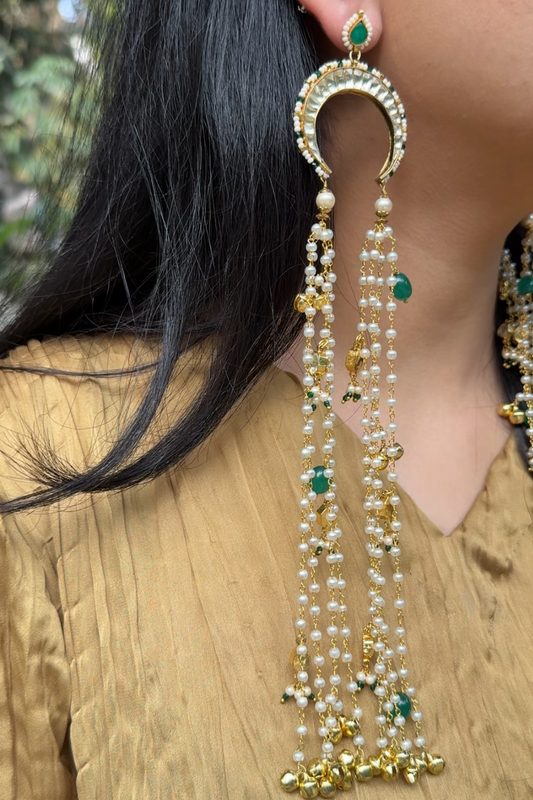 CHAND GHUNGAROO LONG CHAIN DANGLERS