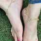 GOLD COLOUR HUMMINGBIRD ANKLETS (PAIR)