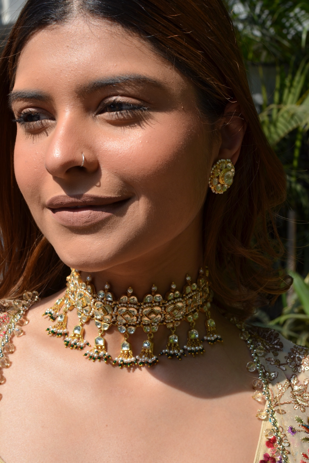 BRIDAL SET- CHOKER, NECKLACE & EARRINGS