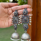 BLUE STONE LONG JHUMKIS