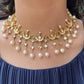 TIARA NECKLACE SET -PEARLS