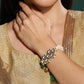 KASHTI LUMBA BRACELET RAKHI SET- GREEN