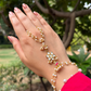 PETAL POLKI HATHPHOOL BHABHI LUMBA & BHAIYA RAKHI SET