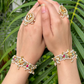 BRIDAL HATHPHOOL PAIR WITH DETACHABLE RINGS AND BRACELETS