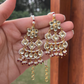 KUNDAN RED TIP EARRINGS