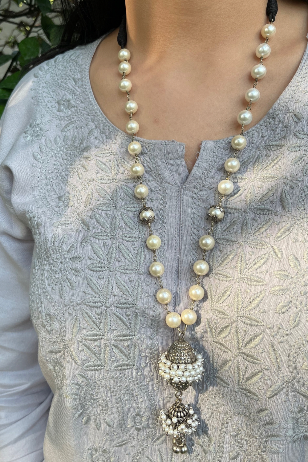 PEARL DHOLKI NECKLACE