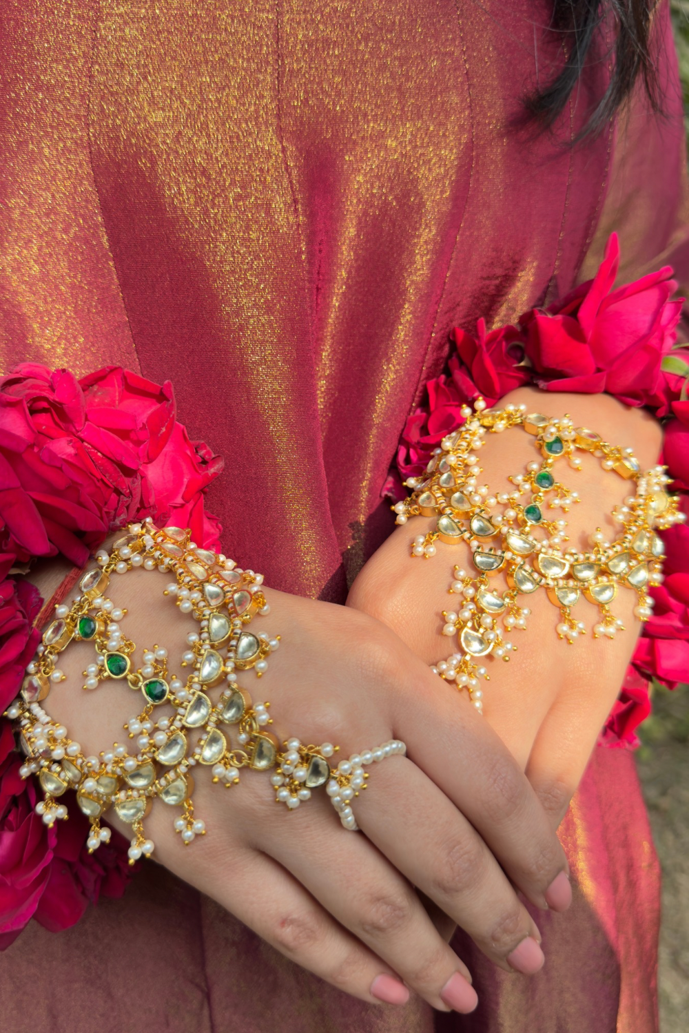 UMRAO JAAN BRIDAL HATHPHOOL (PAIR)
