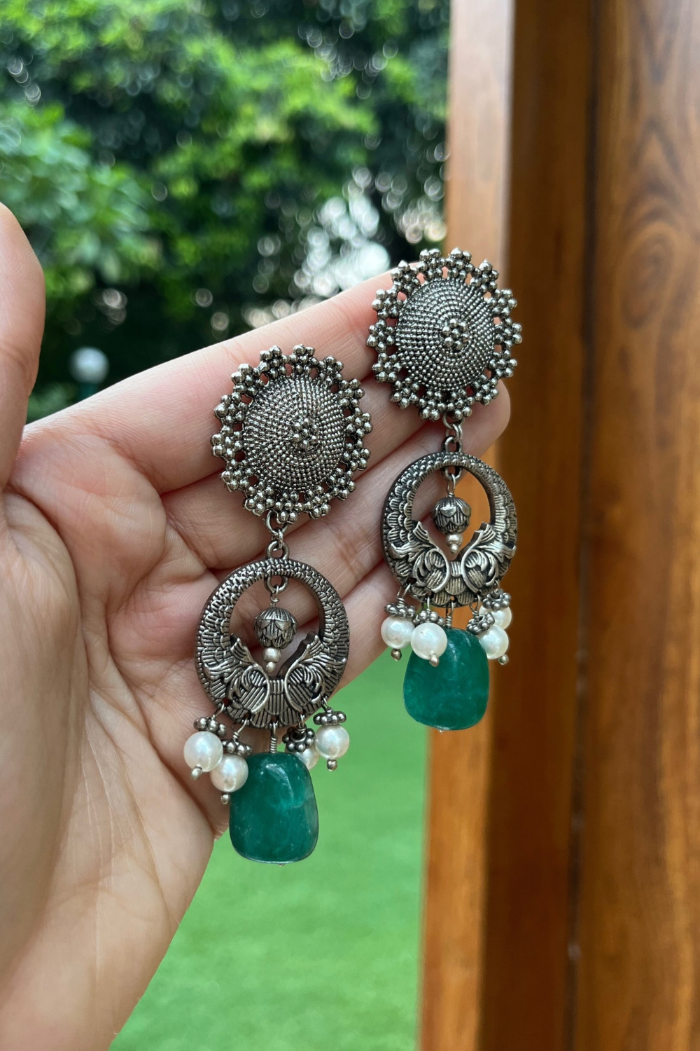 MATSYA GREEN EARRINGS