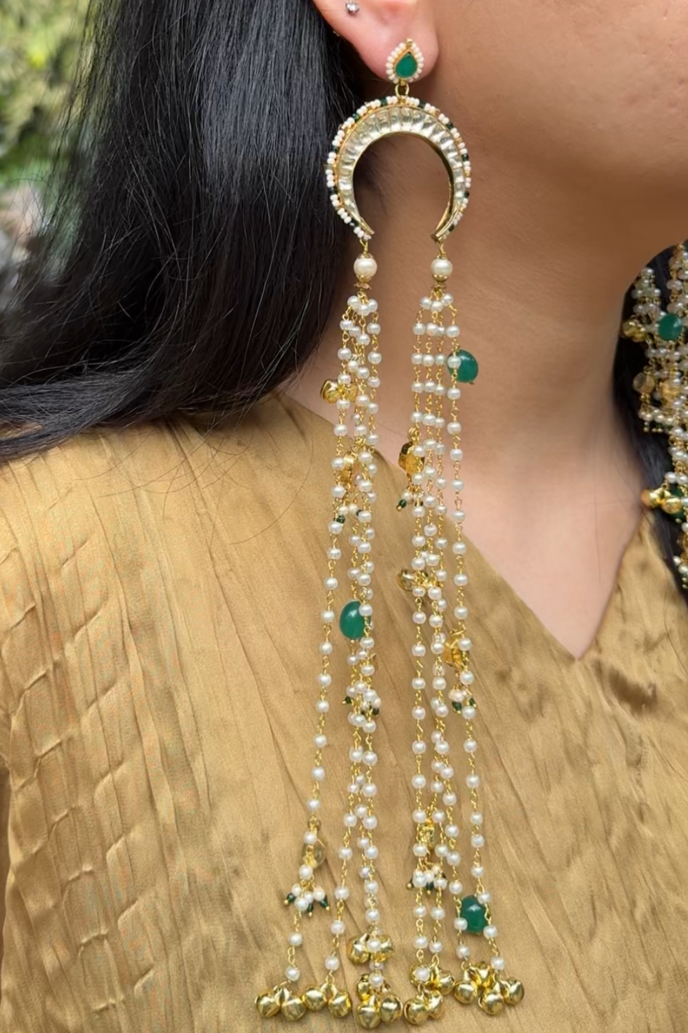 CHAND GHUNGAROO LONG CHAIN DANGLERS