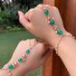 GREEN ONYX KUNDAN HATHPHOOL (PAIR)