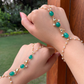 GREEN ONYX KUNDAN HATHPHOOL (BULK)
