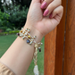 MATSYA PONCHI BRACELET- MAROON & CITRINE