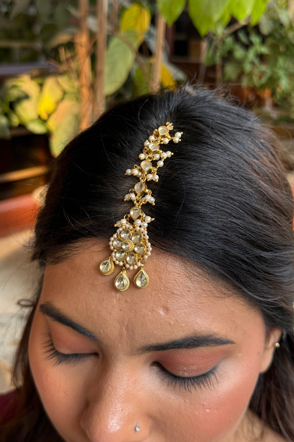 POLKI FLOWER MANGTIKA